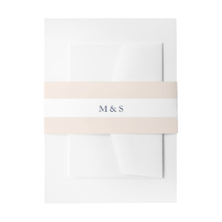 Eleganter monochromer Rosa personalisiert Einladungsbanderole