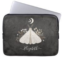 Eleganter Monogram Vintag Butterfly Laptop-Sieb