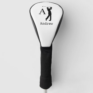 Eleganter monogramm Anfangsbuchstabe des Namens pe Golf Headcover