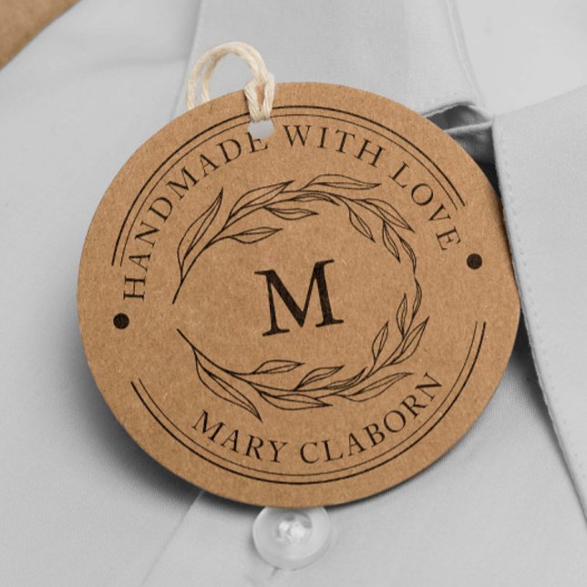 Eleganter Monogramm-Individuelle Name mit Liebe ha Gummistempel (Von Creator hochgeladen)