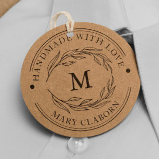 Eleganter Monogramm-Individuelle Name mit Liebe ha Gummistempel