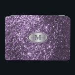 Eleganter Monogramm Lila Glitzer und Silber iPad Mini Hülle<br><div class="desc">Elektronisches Cover für Sie bereit, um zu personalisieren. ✔ Hinweis: Nicht alle Vorlagenbereiche müssen geändert werden. 📌 Wenn Sie weitere Anpassungen benötigen, klicken Sie bitte auf den Button "Weitere Anpassungen vornehmen" oder "Design anpassen oder bearbeiten" und verwenden Sie unser Designwerkzeug, um die Größe, den Rotation, die Textfarbe, den Text und...</div>