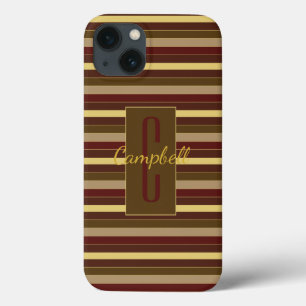 ELEGANTER MONOGRAMM MASKULINE HORIZONTALER BROWSTR Case-Mate iPhone HÜLLE
