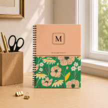 Eleganter Monogramm-Muster Personalisierter Name