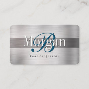 Eleganter Monogramm-Name, helles und dunkles gebür Visitenkarte