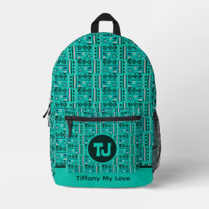 Eleganter monogrammierter Junggesellen-Wochenend-R Bedruckter Rucksack