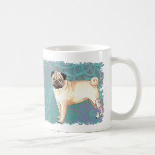 Eleganter Mops Tasse