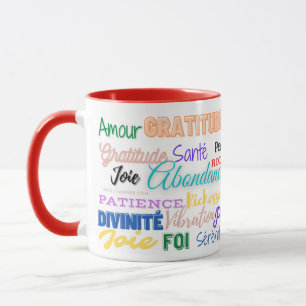 Eleganter Mug "Liebe - Reichtum - Erfolg" Tasse
