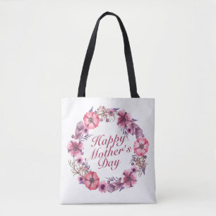 Eleganter Muttertag Blumenstrauß Tote Beutel