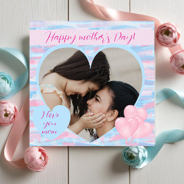 Eleganter Muttertag mit Personalisiertem Foto Feiertagskarte