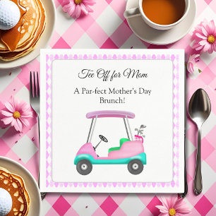 Eleganter Muttertags-Golf-Brunch-Party Serviette
