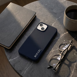 Eleganter Nahezu-Schwarzer Minimalistischer ROULIV Case-Mate iPhone 14 Hülle