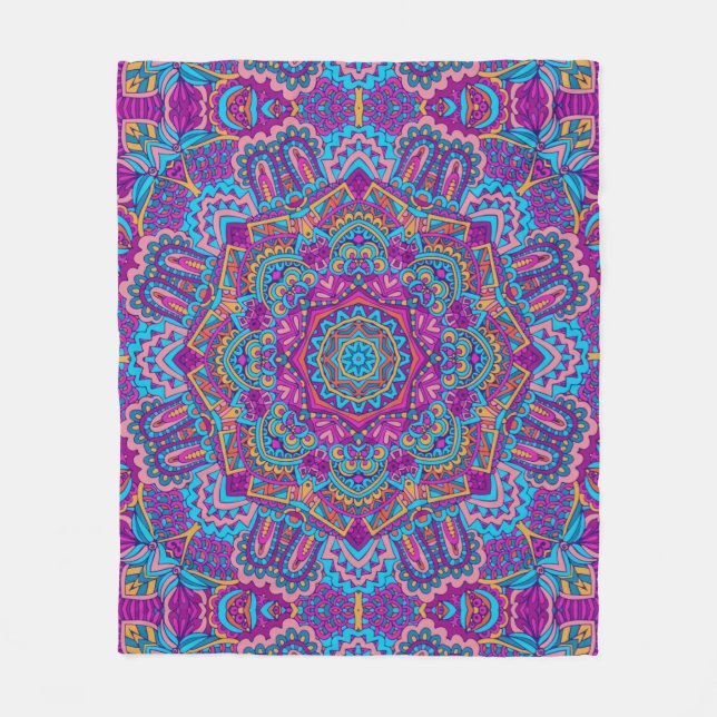 Eleganter, nahtloser Muster Duschvorhang Fleecedecke (Vorderseite)