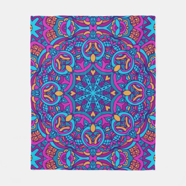 Eleganter, nahtloser Muster Duschvorhang Fleecedecke (Vorderseite)