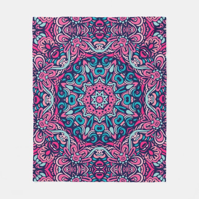 Eleganter, nahtloser Muster Duschvorhang Fleecedecke (Vorderseite)