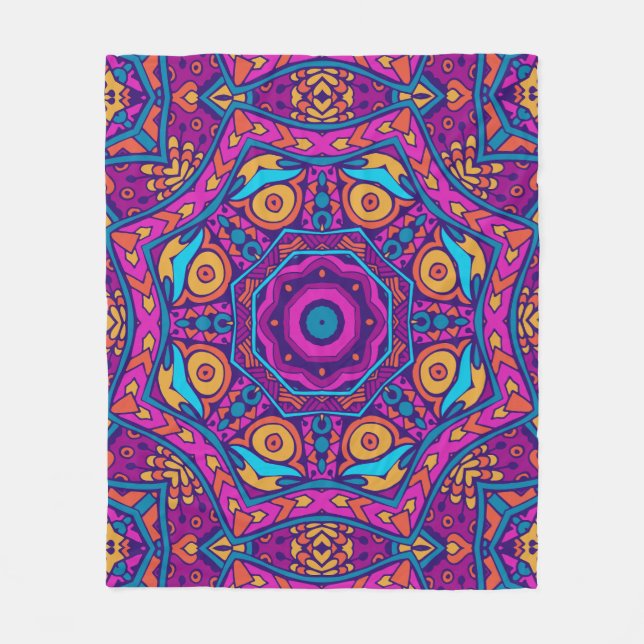 Eleganter, nahtloser Muster Duschvorhang Fleecedecke (Vorderseite)