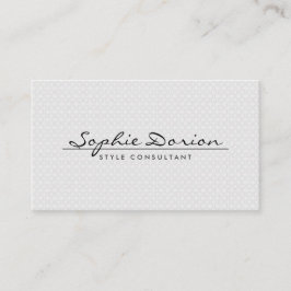 ELEGANTER NAME AUF DER VINTAGEN PATTERGESCHÄFTSKAR VISITENKARTE