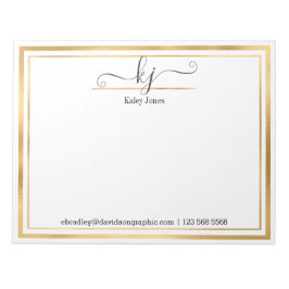 Eleganter Name | Aus dem Schreibtisch des Notepad Notizblock