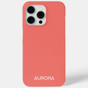 Eleganter Name der Coral Coral - Personalisiert Case-Mate iPhone Hülle