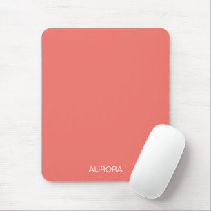 Eleganter Name der Coral Coral - Personalisiert Mousepad