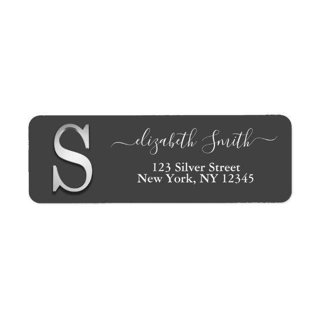Eleganter Name des benutzerdefinierten Silver Mono (Vorne)