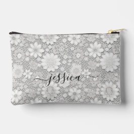 Eleganter Name des Blumenmusters Zubehörtasche