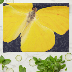 Eleganter Name des Gelben Schmetterlings Geschirrtuch