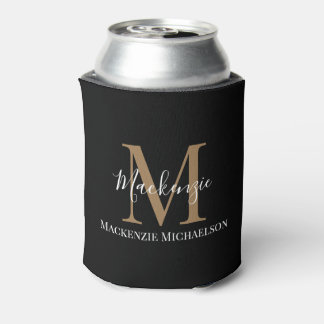 Eleganter Name des Personalisierten Monogrammes Dosenkühler