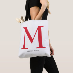 Eleganter Name des roten Monogramms