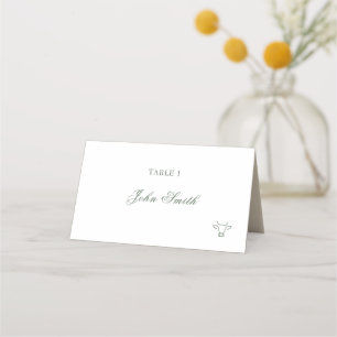 Eleganter Name Food Card Platzkarte