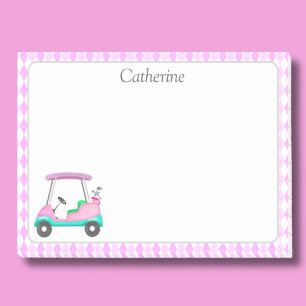 Eleganter Name für einen rosa Golfwagen Post-it Klebezettel