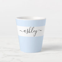 Eleganter Name in Script Typografy Powder Blue
