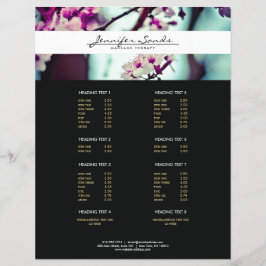 ELEGANTER NAME MIT CHERRY BLOSSOMS Flyer