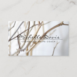 ELEGANTER NAME MIT TREE BRANCHES Business Card Visitenkarte