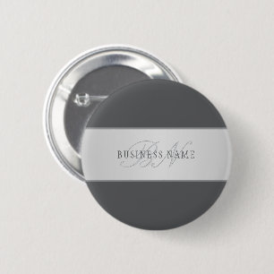Eleganter Name & Monogramm-Schriftzug (oder andere Button