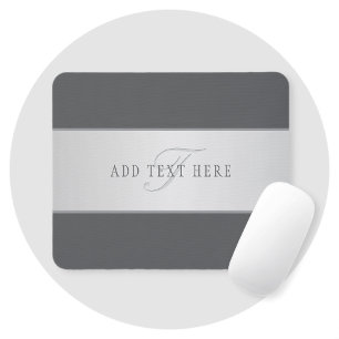 Eleganter Name & Monogramm-Schriftzug (oder andere Mousepad