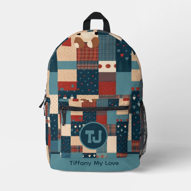 Eleganter Name Sport Rucksack für Mädchen (Vorderseite)