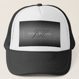 Eleganter Name und Mit Monogramm Initialen Schwa Truckerkappe