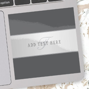 Eleganter Name und Monogrammschrift (oder anderer  Aufkleber