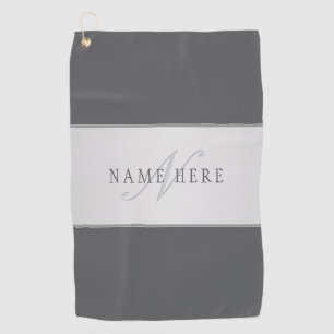 Eleganter Name und Monogrammschrift (oder anderer Golfhandtuch