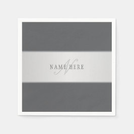 Eleganter Name und Monogrammschrift (oder anderer  Serviette