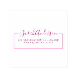 Eleganter Name und Rücksendeadresse von Skripten | Permastempel