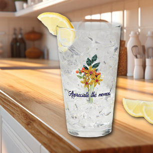 Eleganter Namenszitat-Papier mit gequilteten Blume Glas