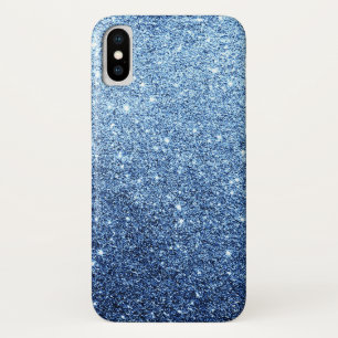 Eleganter Navy Blue Glitzer Luxus Case-Mate iPhone Hülle