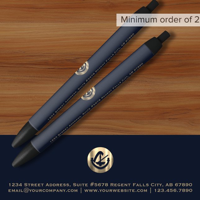 Eleganter Navy Gold Promotion Pen für Anwälte Kugelschreiber (Von Creator hochgeladen)