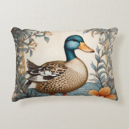 Eleganter Niedlicher Klumpen Vintag floraler Duck Dekokissen