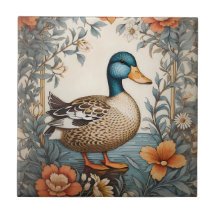 Eleganter Niedlicher Klumpen Vintag floraler Duck