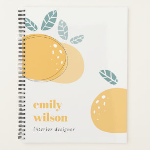 Eleganter Niedlicher Lemon Abstrakt Bold Fruity Ci Planer
