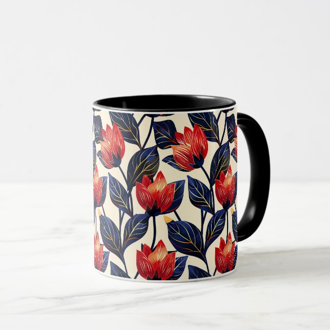 Eleganter Niedlicher, raffinierter Chic Stilvoll f Tasse (VorderseiteRechts)