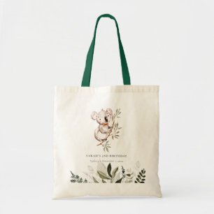 Eleganter Niedlicher Sleepy Koala Foliage jeden Ge Tragetasche